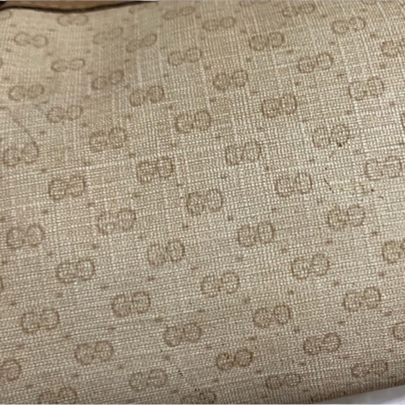 Gucci cream and brown micro gg mini barrel Boston crossbody bag Vintage rare - Picture 9 of 16
